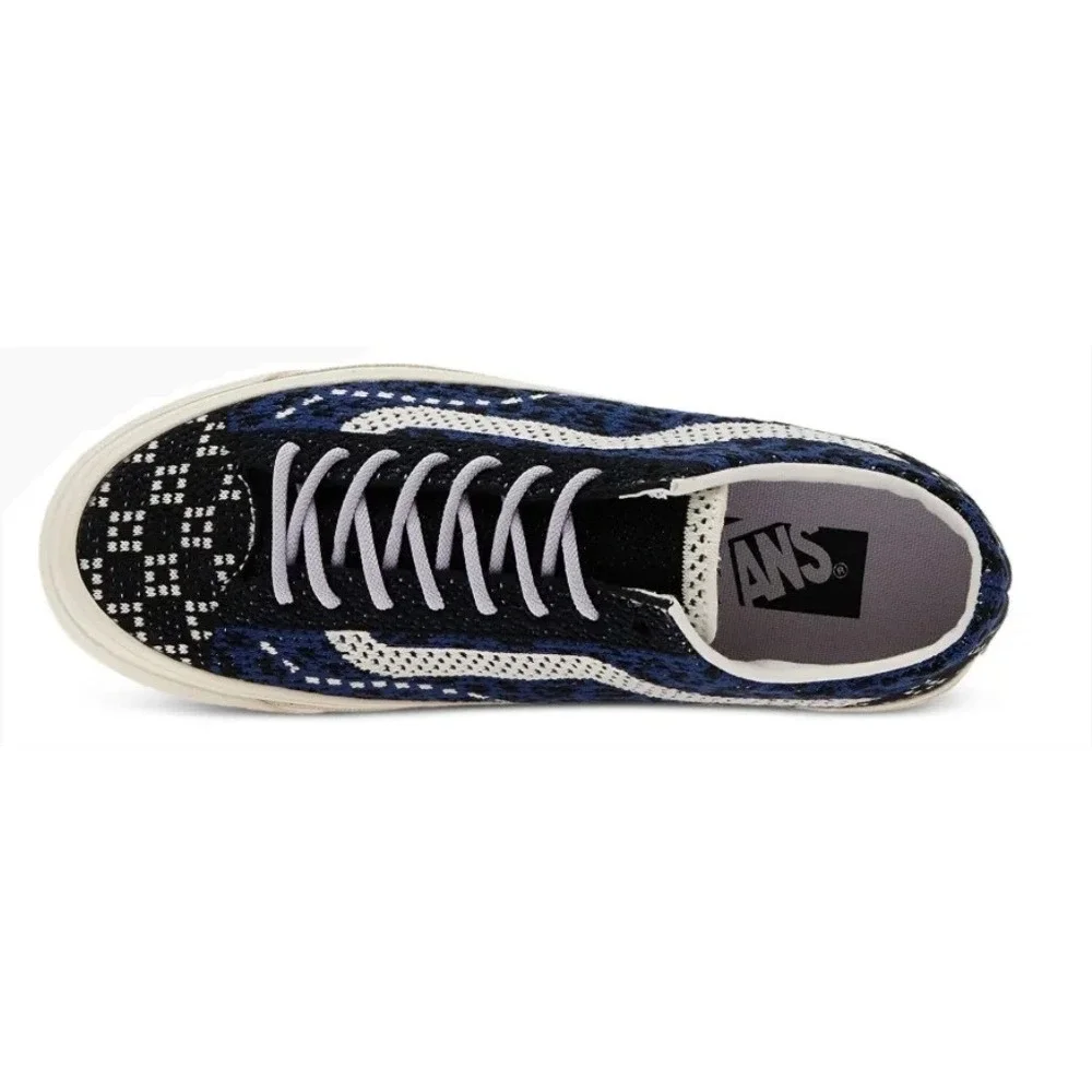 Vans Premium Old Skool 36 EK Knit Cheetah Navy Blue Sneakers Men's 9.5 NWT